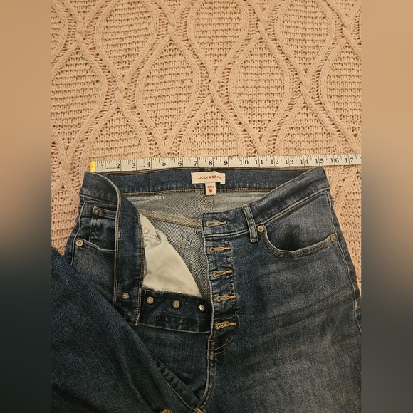 Women’s Lucky Brand Bridgette Exposed Button Fly Skinny Jeans~Size 12/31 - Picture 4 of 7